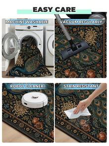 1 buah Karpet Area untuk Ruang Tamu dan Kamar Tidur, Karpet Mewah, Lembut dan Ramah Kulit, Penutup Lantai, Dekorasi Ruangan, Berbagai Ukuran, Karpet Berbulu untuk Ruang Tamu dan Kamar Tidur, Dapat Dicuci - MultiWarna - View 9