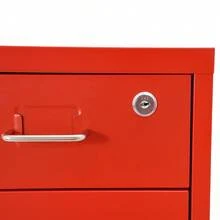 YUNRUX Vertical Metal Filing Cabinet With 6 Drawers And Lock For Home Office 11*16*27in - 紅色 - 查看 4