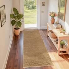 1pc Long Strip Faux Sisal Rug - Machine Washable Mat, Suitable For Entryway, Bathroom, Hallway, Kitchen, Laundry Room, Kitchen Mat, Long Strip Rug, Area Rug, Decorative Rug, Home Decor, Washable Rug - Camel - View 19