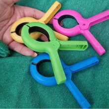 1-8 Colorful Beach Towel Clips, Plastic Clothes Clips, Windproof Beach Towel Clips, Strong Spring Clips, Towel And Sock Clips, Suitable For Home And Travel Use, Essential For Cruise Ships, Pool Accessories, Camping Car, Essential Beach Items - Multicolor - View 7
