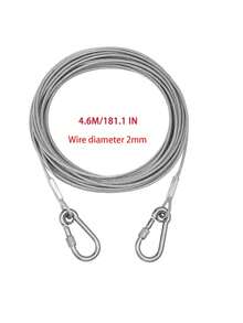 1pc Plastic Coated Galvanized Steel Wire Clothesline (Steel Wire Diameter 0.2/0.3cm), A Portable Multi-Functional Steel Wire Rope. Suitable For Indoor/Outdoor Drying Clothes, Hanging Clothes And Drying Blankets. Ideal For Camping Accessories, Bathroom And Dormitory - Multicolor - View 12