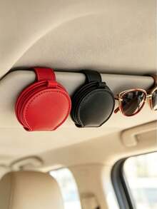 1pc Multifunctional Car Sun Visor Glasses Clip, Integrated Card & Receipt Storage Bracket, Practical Auto Interior Hanging Rack, Vehicle Visor Storage Caddy For Driver Daily Small Item Arrangement & Car Interior Tidying Accessories - Multicolor - View 7