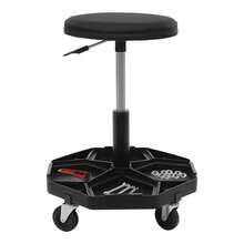 YUNRUX Workshop Rolling Seat, Pneumatic Garage Seat, Rolling Pneumatic Workshop Seat - A - 查看 7