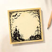Halloween Themed Decorative Memo Pad, Suitable For Journaling, Crafting And Office Notes, Room Decor Home Decor Halloween Decor - A - View 4