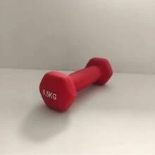 1pc Rubber Coated Matte Hex Dumbbell For Women Home Fitness - Multicolor - View 5
