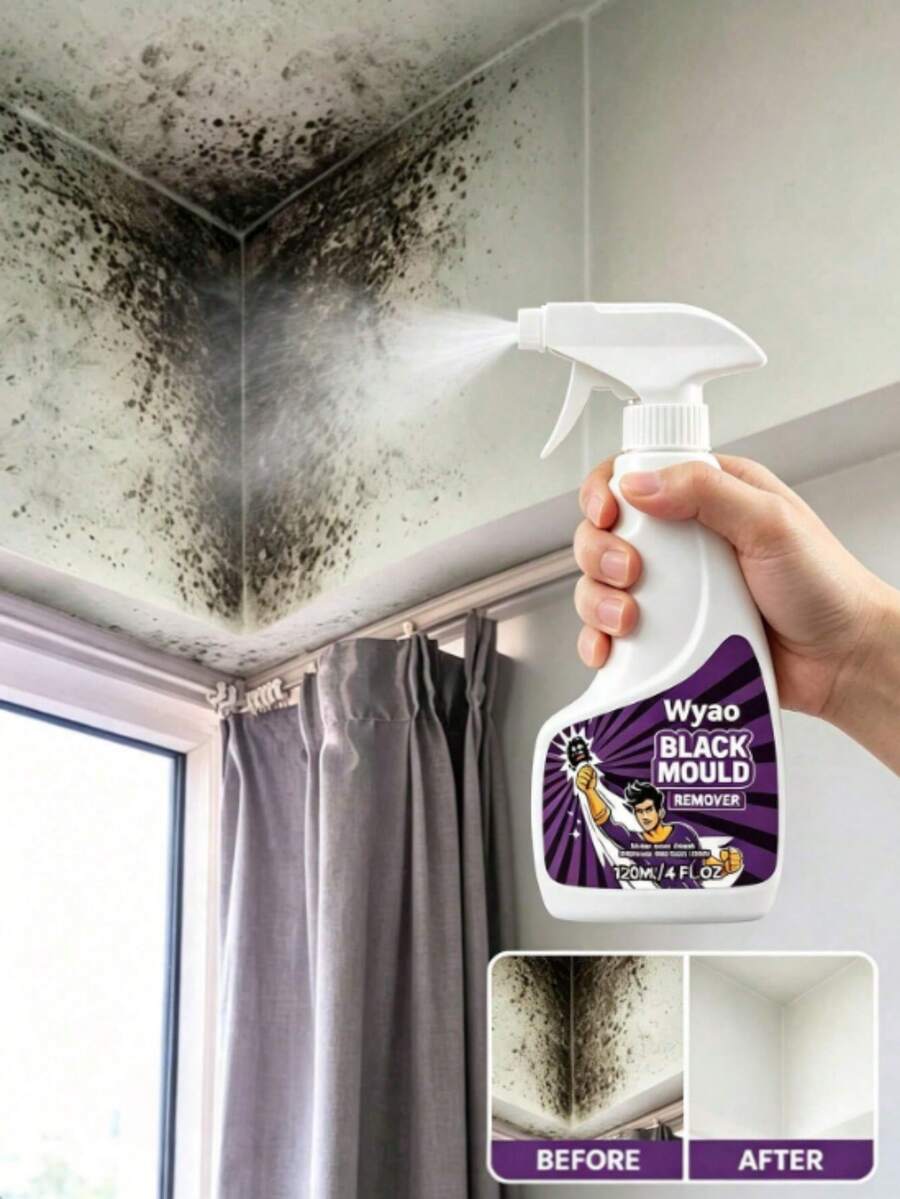 Black Mold Remover, Gently Removes Mold Stains And Reduces Odors, Cleans Tile Grout, Suitable For Daily Home Use, Perfect Gift For Family And Friends, Especially For Holiday Gifts - Mix - View 1