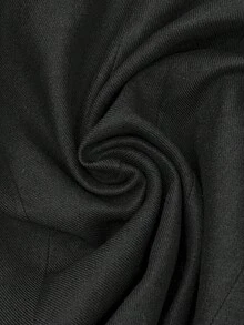 ENGU CO. Napoleon Style Stand Collar Blazer, Black Slim Fit Jacket With Gold Decorative Buttons - Black - View 8