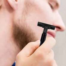 1/50/110pcs Disposable Razor Holder With Transparent Safety Cap, Unisex, Multi-Functional Portable Razor Holder, Suitable For Bathing, Hotel, Travel And Other Occasions, Black - Multicolor - View 1