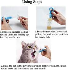 1Pc Blue Pet Medicine Feeder Liquid Oral Syringe Milk Nursing Bottles Syringe Soft Tip Plastic Pet Medical Feeding Tool For Dog Puppy Cat, Kitten Nursing Supplies - Pink - View 4