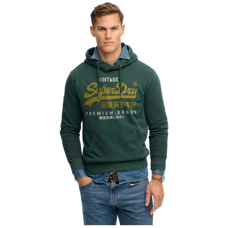 Superdry Men Sports & Outdoor Hoodies & Sweatshirts - 綠色 - 查看 1