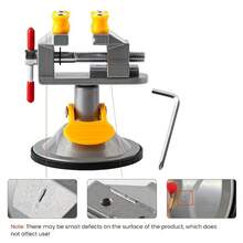 2pcs Mini Table Vise Set: Durable And Stable Suction Cup Design, 360° Rotation, Compact Desktop Clamp, With Precision Adjustment Knob, Ergonomic Design - Multicolour - View 3
