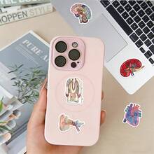 60pcs Human Anatomy Stickers Set, Vintage Graffiti Stickers, Suitable For Luggage, Guitar, Skateboard, Phone Case, School Supplies, Back To School Season - One Size - View 7