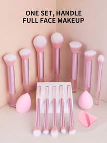 12pcs Makeup Sponges Are The Ideal Gift For Beginners And Girlfriends - Baby Pink - View 6