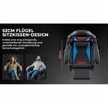 Ergonomic Gaming Chair With Lumbar Support And Headrest, Height-Adjustable Gamer Chair, PC Chair For Adults, Girls And Boys - 藍色 - 查看 2