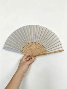 復古漸層摺扇，優雅竹製手持扇，女士用中式手持摺扇，居家禮品、婚禮、舞蹈表演適用 - 多款 - 查看 2