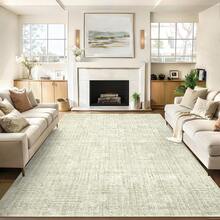 Modern Washable Solid Kitchen Printed Area Rug Easy To Clean Home Aesthetic Decor Carpet Stain Resistant Non Shedding Floorcover Low Pile Soft Entrance Runner Rug Non Slip Bordered Mat Throw Rug For Living Room Dinning Room Bathroom Bedroom Laundry - 淺綠色 - 查看 1