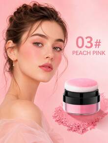 FOMIX Perona pipi bubuk matte lembut dengan bantalan puff terintegrasi, formula ringan dan halus seperti sutra, dapat diaplikasikan berlapis-lapis dan mudah dibaurkan, hasil akhir alami, palet perona pipi portabel yang ramah untuk pemula untuk riasan sehari-hari, pesta, dan hadiah. - Berwarna merah muda - View 9