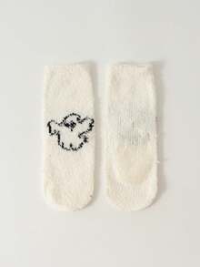 1/2/3/4 Paar Halloween Socken, Kürbis Muster Socken und Fledermaus Muster Damen Socken. Rutschfeste Bodensocken, Socken für den Innenbereich - Verschiedenfarbig - Übersicht 31