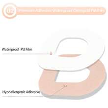 1組5片米色Omnipod 5黏貼貼片，防水防汗、低過敏性、不含乳膠，Omnipod Dash專用預裁切覆蓋貼片 - 彩色 - 查看 2