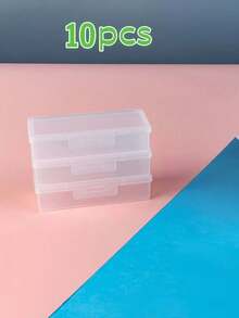 1pc Plastic Storage Box, For Storing Nails, Manicure Tools, Organizer Box, Manicure Tool Box, Suitable For Nail Products & Cosmetic Tools - White - View 22