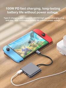 3-In-1 Type-C Multi-Function Hub, Type-C Adapter With 4K HDTV, USB3.0 And USB-C Charging Port, Digital AV Splitter For MacBook, Galaxy S8/S9 And Laptops. (Please Ensure Your Phone Supports HDTV Connection Before Purchase) - Multicolor - View 9