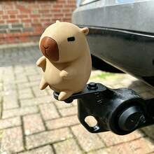 可愛水豚拖車球蓋，可愛卡通動物拖車球保護套，適用於 50mm/5.0cm 標準拖車球，獨特趣味卡車 SUV RV 後方裝飾，耐候拖車蓋 - 查看 9