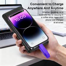 Tzlrxl 4-In-1 Fast Charging Keychain Data Cable – 480Mbps High-Speed Transfer, Multi-Function Portable Charger For USB/Type-C/Lightning Devices - Purple - View 7