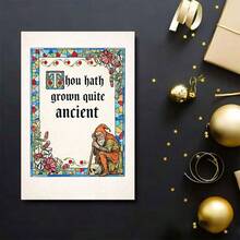 1 Greeting Card And 1 Envelope, 1 Humorous Greeting Card, Suitable For Friends To Joke About Their Age With Medieval Style Illustrations, Used For Lighthearted Sharing Of Life Moments - Sets - View 8