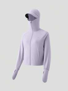 Beneunder Women's Full-Coverage Sun-Protective Jacket (Loose Fit) AL008 - Mauve Purple - View 11