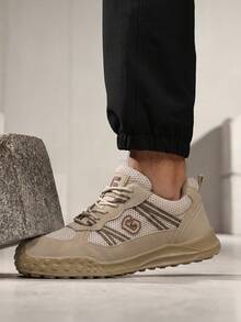 GUYISA Men's Khaki Professional Anti-Crush Anti-Puncture Protective Shoes, Workwear Series Solid Sole Oil-Resistant Acid-Alkali Resistant Lightweight Breathable Summer Functional Shoes - Khaki - View 6