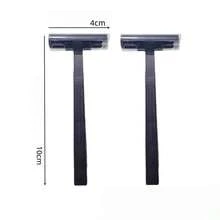 1/50/110pcs Disposable Razor Holder With Transparent Safety Cap, Unisex, Multi-Functional Portable Razor Holder, Suitable For Bathing, Hotel, Travel And Other Occasions, Black - Multicolor - View 2