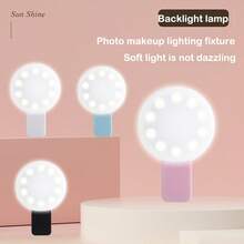 Portable LED Mini Selfie Fill Light, Adjustable Makeup Light, Universal Smartphone Accessory - HRY108 - View 4