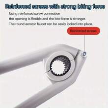 Heavy Duty Multi-Function Faucet And Sink Installation Tool, With Plastic Filter Wrench, Round Handle Design, Easy To Install/Remove, Suitable For Plumbing Installation, DIY Application, High Cost-Performance - Multicolor - View 6