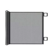 Tela Retrátil de Proteção para Cachorro Gato Bebê Barreira de Segurança Ajustável Sem Furos para Portas e Escadas - pequeno 78x110cm - Visão 9