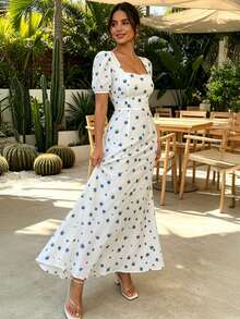 Women Long Dresses - White - View 2