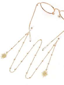1pc Fashion Glasses Chain, Available In Gold Or Silver Color, Suitable For Women And Men Fashion Glasses, Fashion Eyewear Accessory - Multicolor - View 2