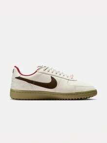 Nike New Field General SE Women's Retro Sports Sneakers - Off-white/Tan - View 5