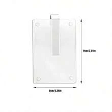 1/2 Set de Clips Transparentes de Acrílico para Visera de Coche, Soporte Portátil para Exhibición de Fotos, Accesorio de Almacenamiento Ligero para Decoración Interior de Coche, Adecuado para Sedán SUV MPV, Accesorio de Almacenamiento de Fotos para Visera de Coche - Multicolor - Ver 13
