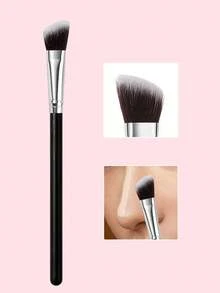 Contour Makeup Brush,Precision Sculpting Brush For Nose Shadow, Side Nose Shading & Bridge Highlight - Black - View 4