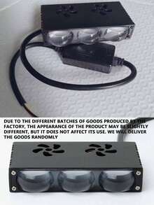 GLANBERT Super Bright Grille Lights, High/Low Beam Driving Lights, Mini Projector Fog Lights, Suitable For Truck/Car/Off-Road/UTV/ATV/Motorcycle, White/Yellow Work Fog Lights - Multicolor - View 11