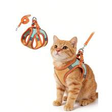 New Soft & Lightweight Step-In Dog Harness, Breathable Mesh Pet Chest Strap With Reflective Safety, Convenient For Walking Small Dogs & Cats Outdoor(Dog Harness Small Dog,Christmas, Halloween,Fall Home Decor) - Multicolor - View 13