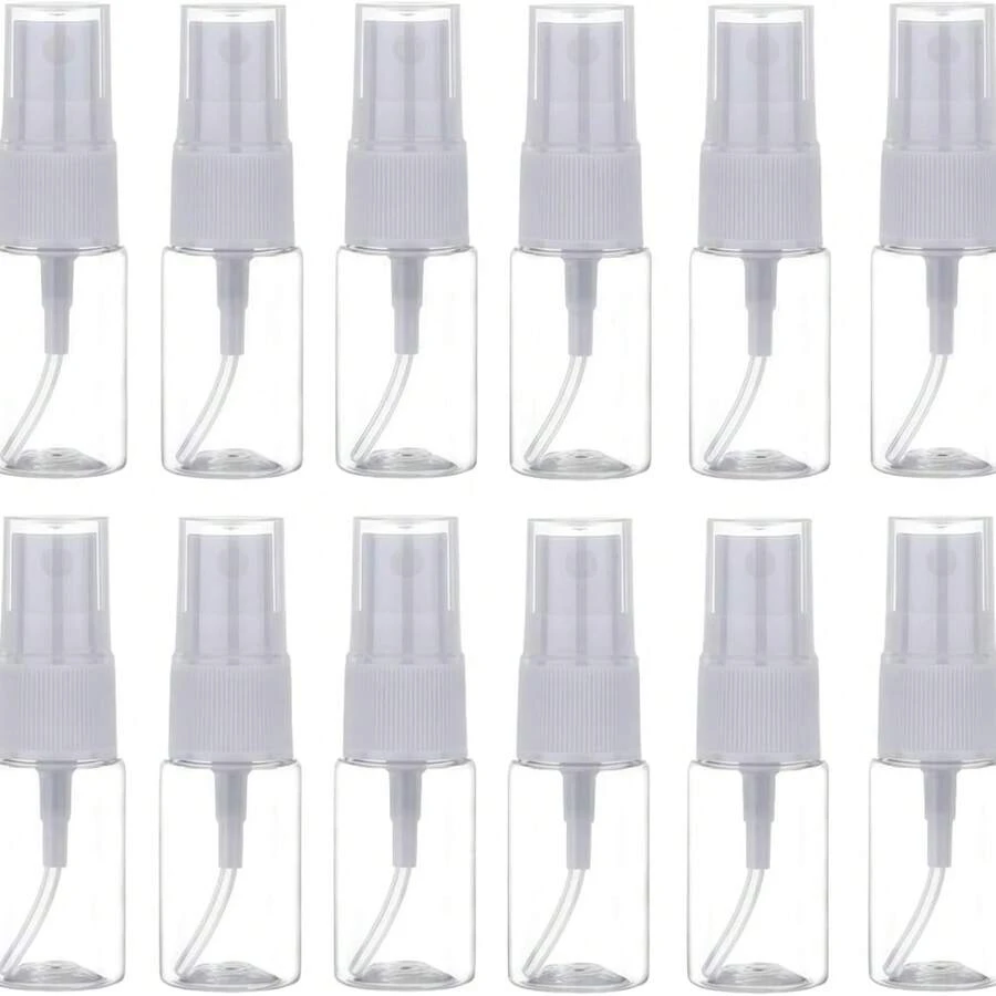 2/5 piezas Botellas rociadoras pequeñas, Botellas rociadoras de plástico, Desinfección, Viaje, Portátil, Body de botella independiente, Maquillaje facial, Hidratante, Botella rociadora, Botella de perfume recargable, Mini rociador de plástico PET transparente, Accesorios cosméticos de viaje portátiles - Blanco - Ver 1