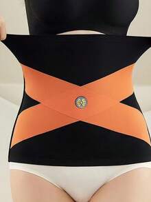 1pc Women's Seamless Waist-Cincher/Tummy Control Belt, Elastic Body Shaping Waistband, Suitable For Fitness And Daily Shaping Support - Multicolor - View 18