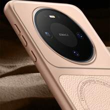 Magnetic Leather Phone Case, Compatible With Mate 60 60 Pro 70 70 Pro Mate 80 80 Pro 80 Pro Max Pura 70 80 90 Pro Max Honor 500 500 Pro 600 600 Pro Find X8 X8 Pro X8s X9 X9 Pro X200 X200 Pro X200s X200 Ultra X300 X300s X300 Pro X300 Ultra - Gold - View 6