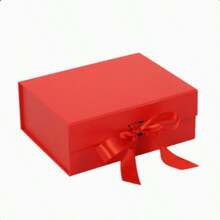 Magnetic Folding Gift Box With Satin Ribbon, Luxury Flip Top Gift Box, Wedding Birthday Holiday Gift Packaging Box, Suitable For Cosmetics Jewelry Gifts - Multicolor - View 9