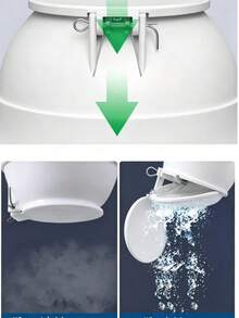1pc/2pcs Large Bathroom Toilet Drain Deodorizer, Squat Toilet Spring-Loaded Sealing Plug, Anti-Odor Anti-Insect Anti-Rodent Drainage Plug, Silicone Sealing Ring, Universal For Home Toilet Drainage Pipe, Bathroom Sanitary Accessories - White - View 9