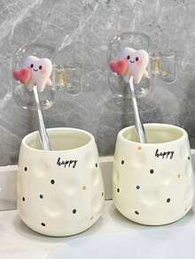 Heart-Shaped Tooth Pattern Portable Combination Set Toothbrush Holder Protective Cover, Portable Toothbrush Case, Travel Toothbrush Storage Box, Portable Toothbrush Head Protective Clip, Toothbrush Storage Clip, Home And Travel Dust-Proof Toothbrush Protective Cover, Suitable For Home And Travel Use, Travel Toothbrush Storage Clip, Protect Your Toothbrush Cleanliness And Care For Your Oral Health - A - View 11
