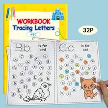 ABC 26 Letters Upper And Lower Case English Handwriting Practice Book Pen Control Training Letter Stickers - Yellow - View 2
