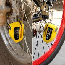 Portable Alarm Motorcycle Disc Brake Lock, Anti-Theft Lock For Outdoor Riding Scooter, Bicycle Alarm Disc Brake Lock, Bicycle Lock, Motorcycle Lock, Equipped With Reminder Rope, Aluminum Alloy Body And Coated Surface For Perfect Anti-Rust - Multicolor - View 9