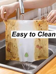 200pcs Kitchen Cleaning Paper Towels, Multi-Functional Soft Thick Absorbent Cleaning Cloths, Magic Glass Cleaning Cloth, Lint-Free And Streak-Free - 200 sheets of kitchen paper towels - View 5